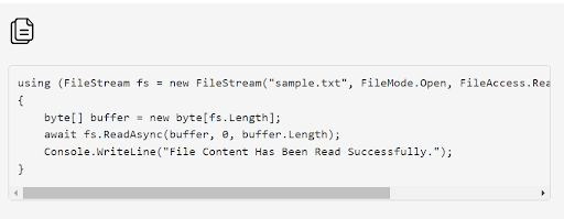 File I/O Enhancements: